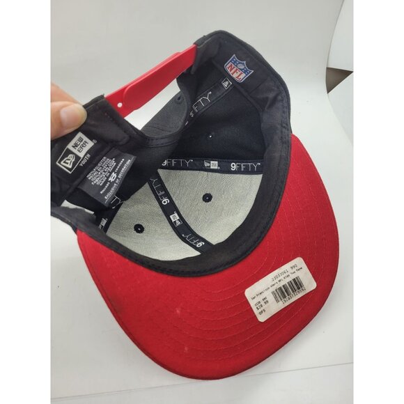 Youth San Francisco 49ers New Era 9FIFTY Snapback Hat NEW NFL Football red black - Picture 5 of 5